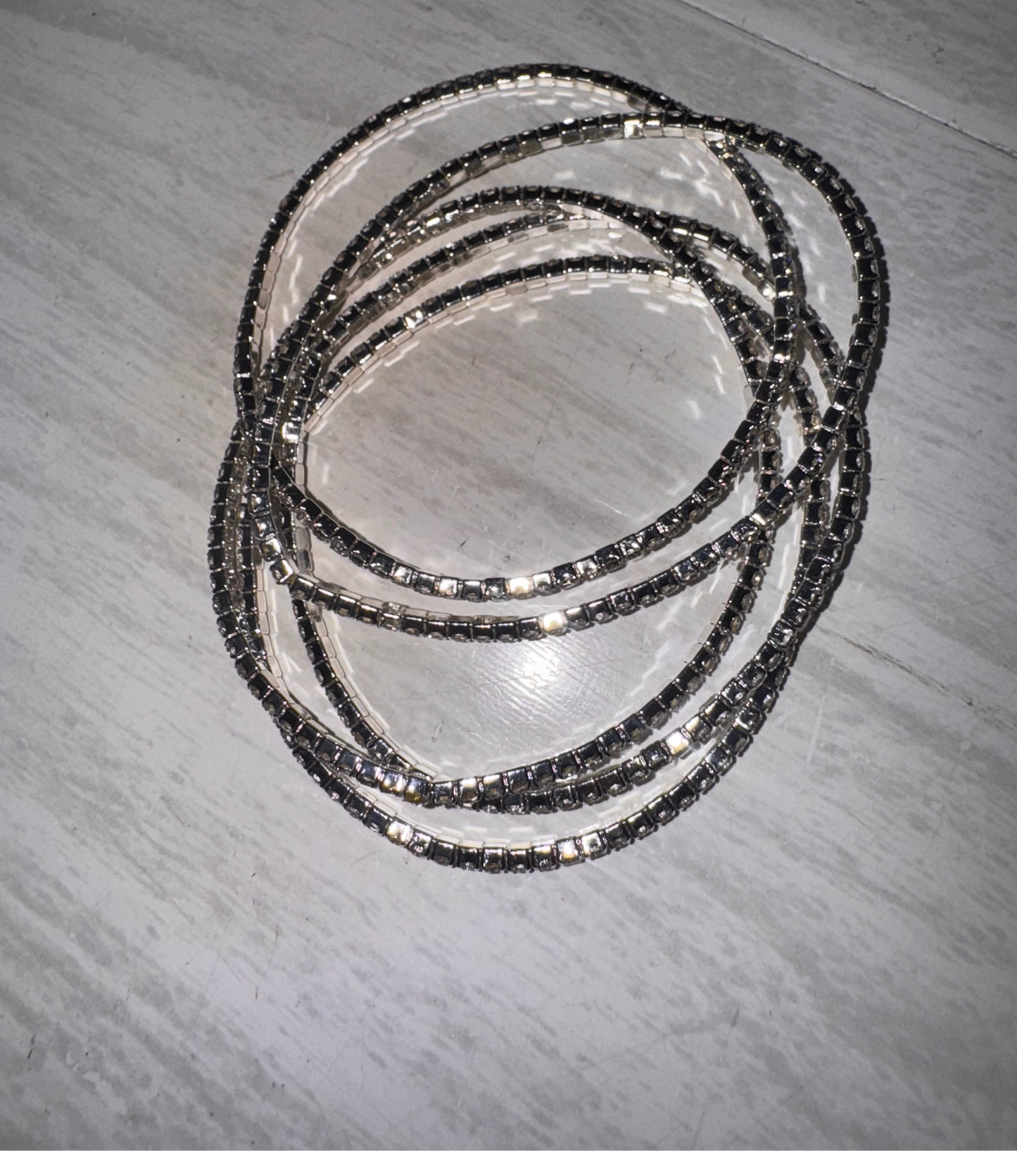 PULSERA MULTI SPARKLE PLATA