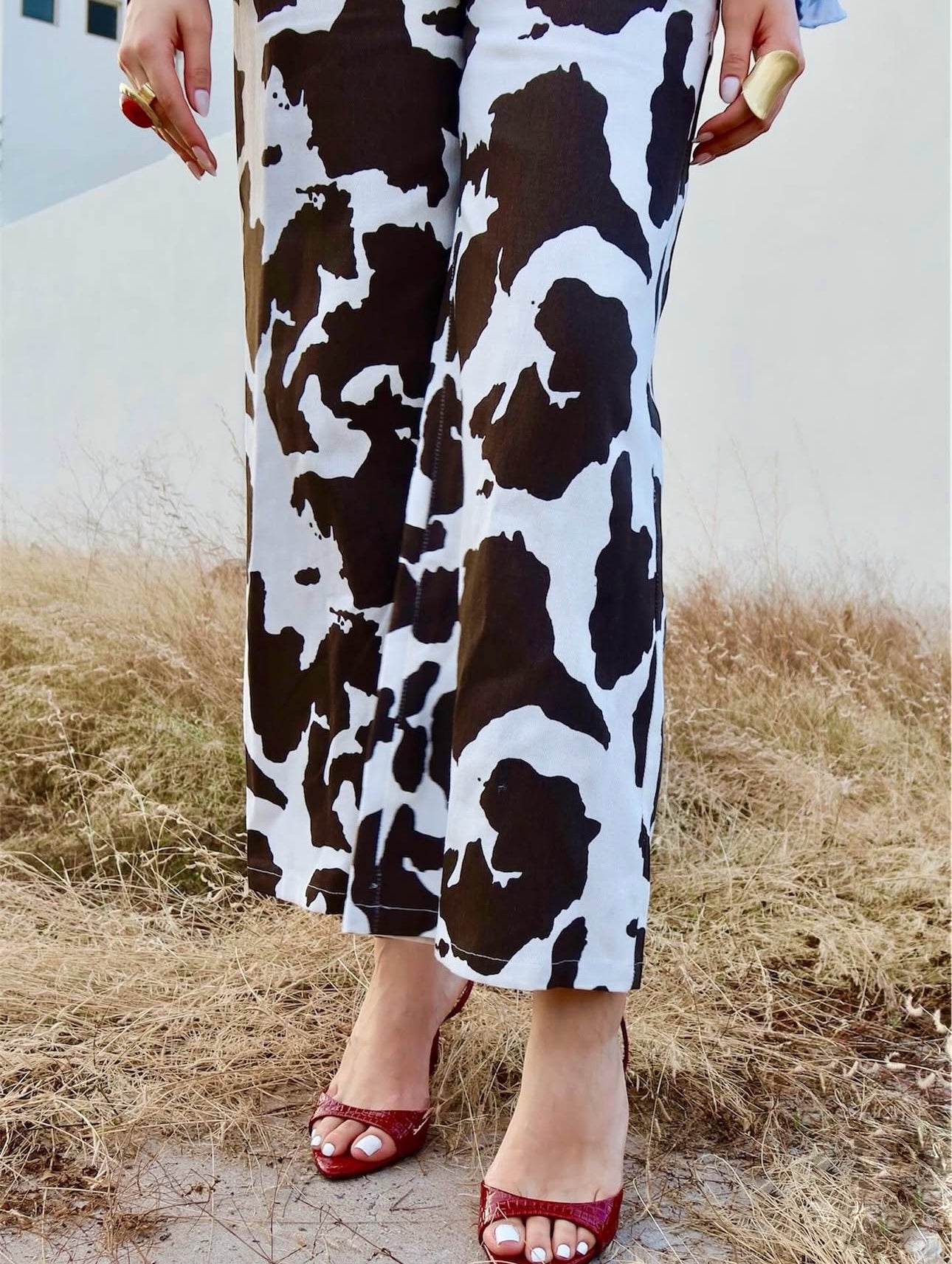 JEANS COW PRINT CAFE