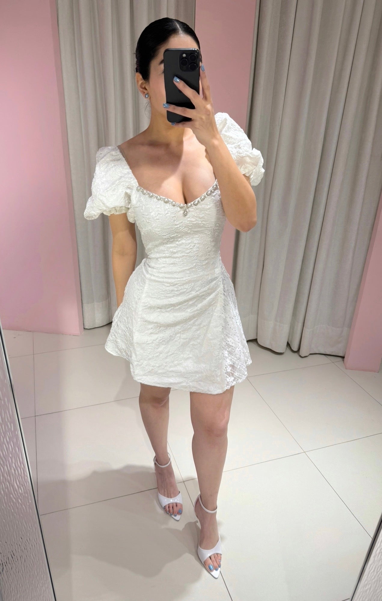 VESTIDO LACE ROSELLE CREMA