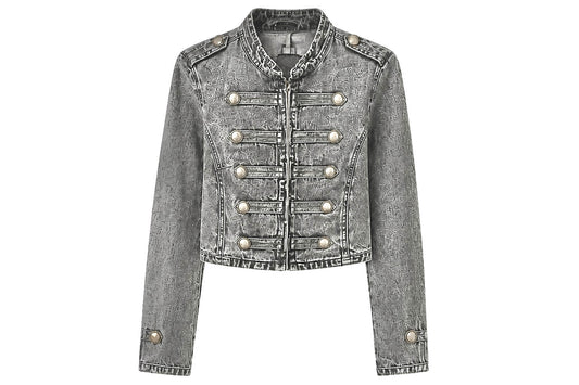 JACKET DENIM NAPOLY GRIS