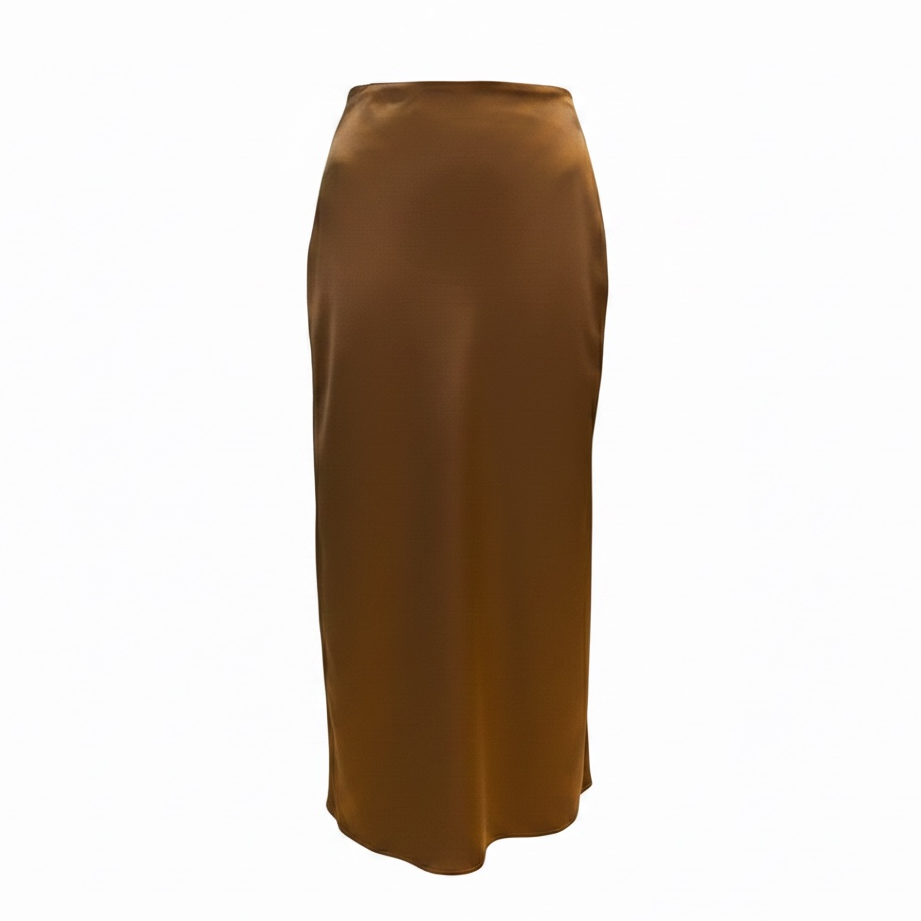 FALDA MIDI SATIN
