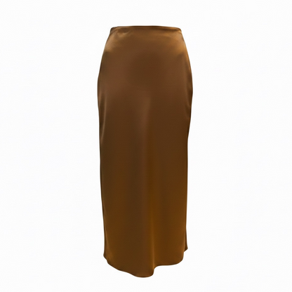 FALDA MIDI SATIN