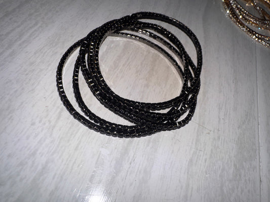 PULSERA MULTI SPARKLE NEGRO