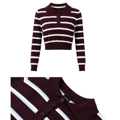 BLUSA COLLEGE CHOCOLATE