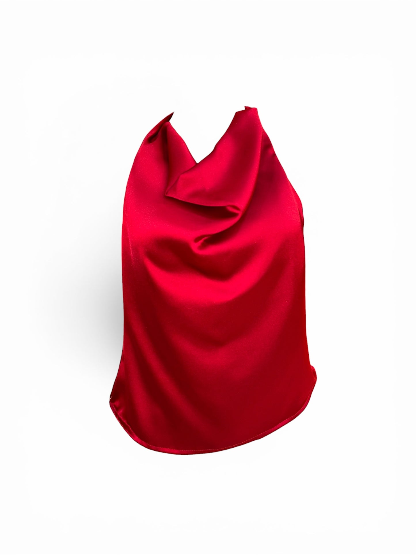 BLUSA HALTER SATIN