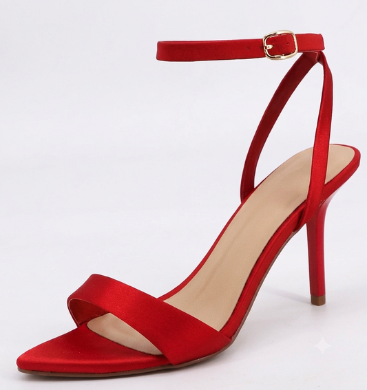 ZAPATILLA PARIS SATIN ROJO