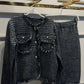 SET TWEED EMILIA  NEGRO