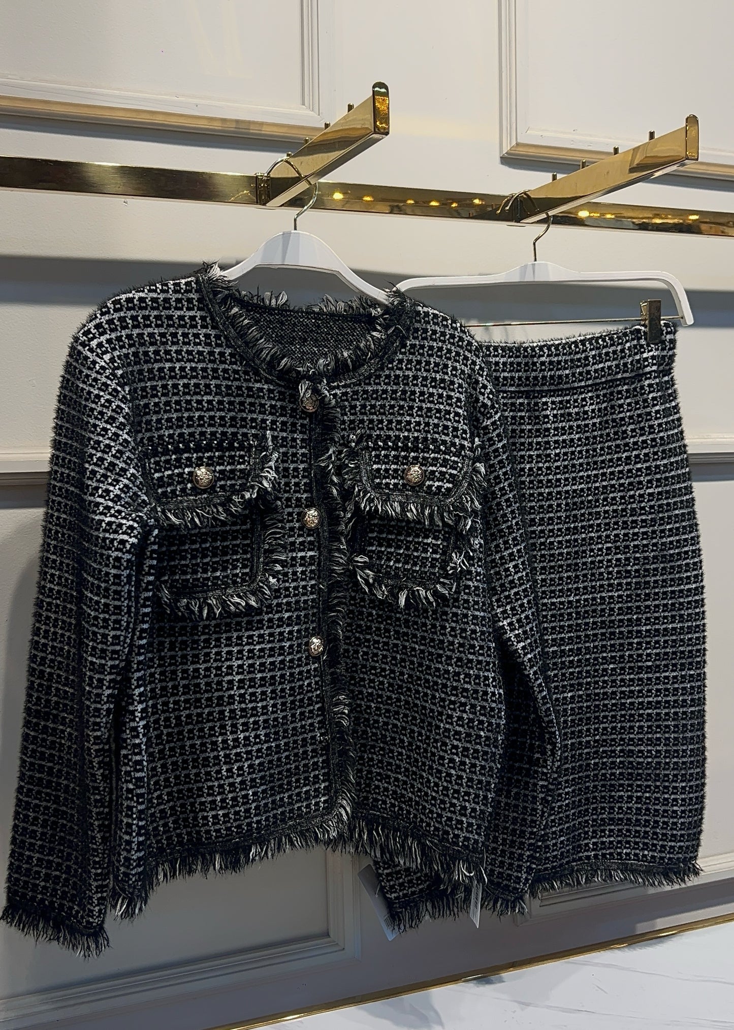 SET TWEED EMILIA  NEGRO