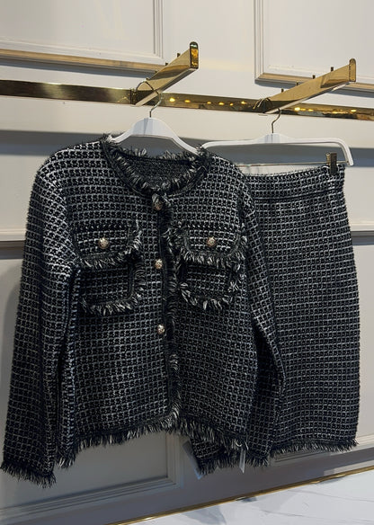 SET TWEED EMILIA  NEGRO
