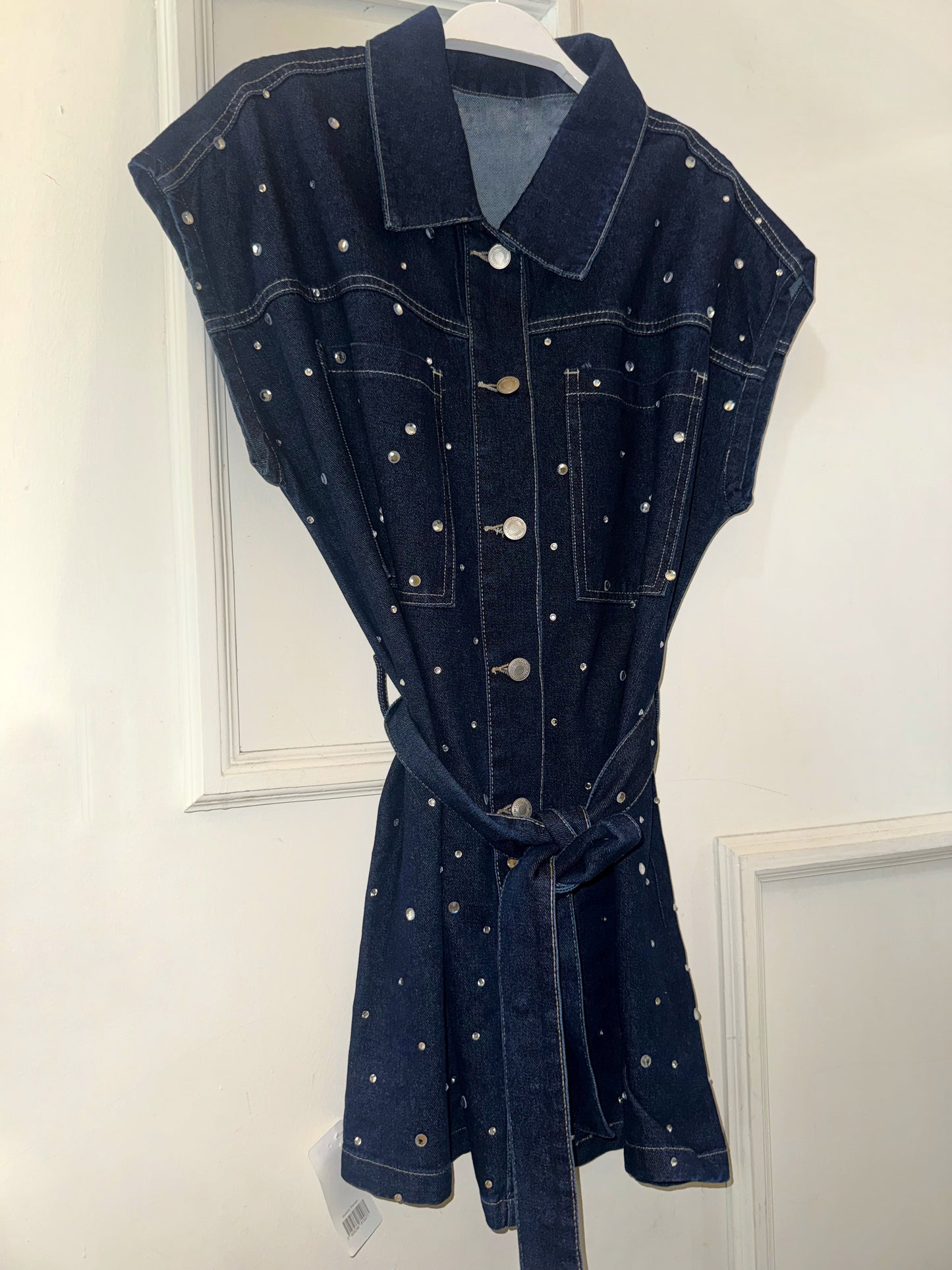 VESTIDO DENIM STONES