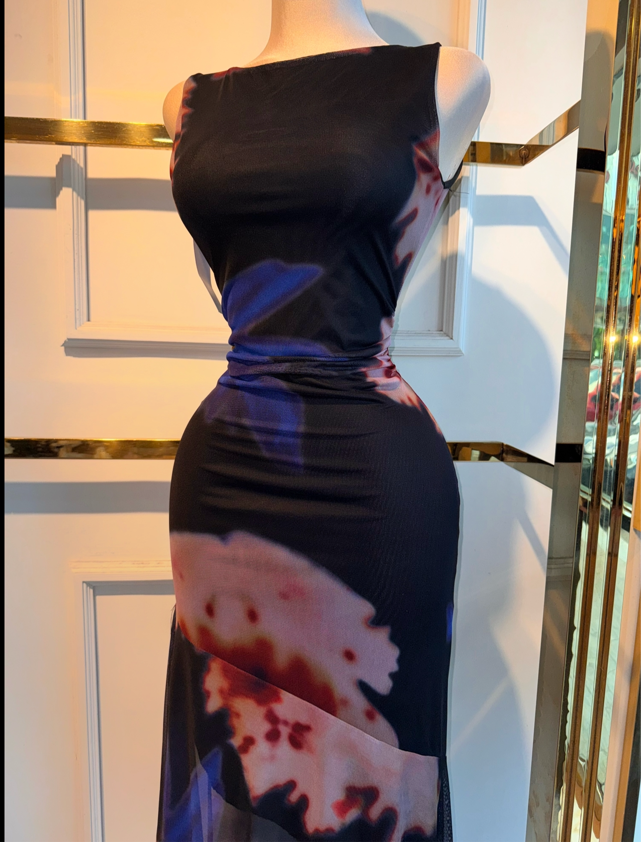 VESTIDO MIDI SIENNA NEGRO