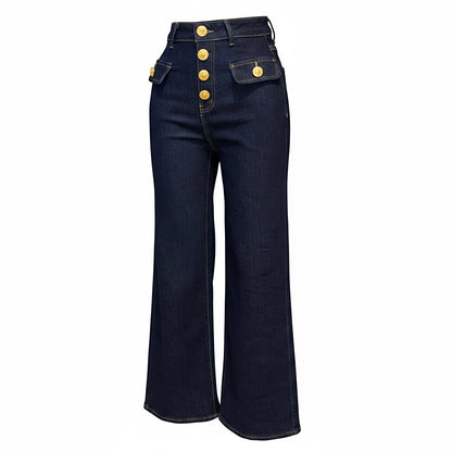 JEANS DINASTY BOTON DORADO