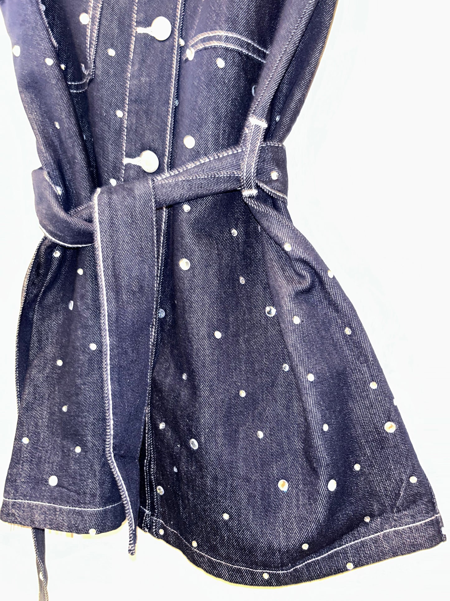 VESTIDO DENIM STONES