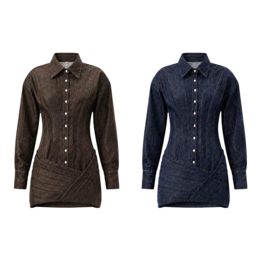 VESTIDO SHERLYN DENIM CHOCOLATE