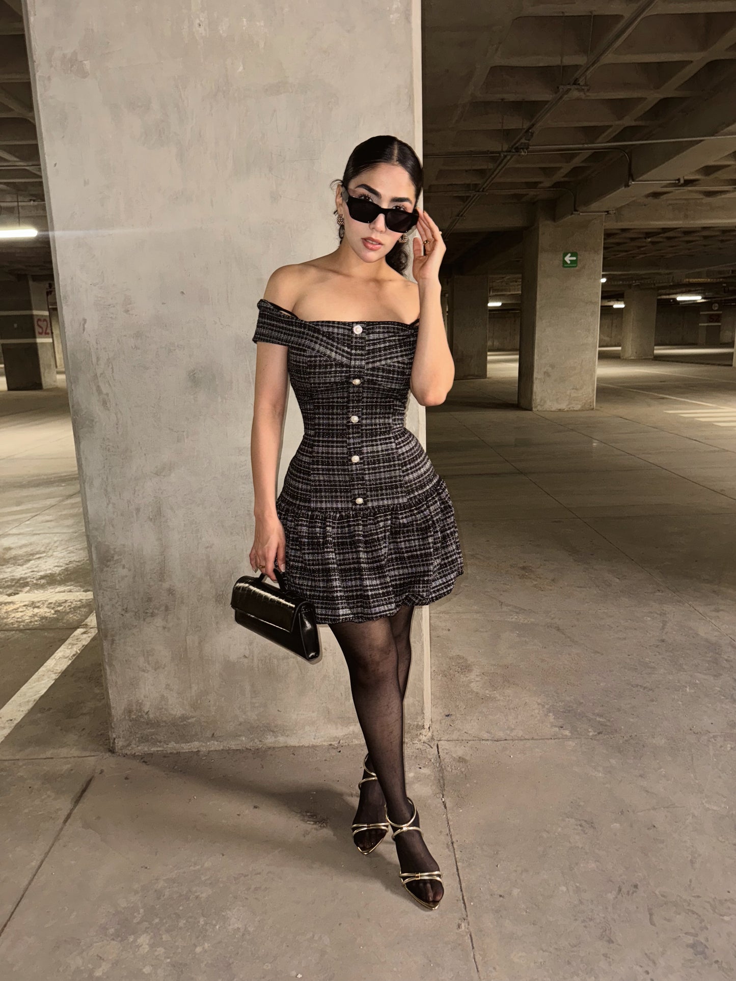 VESTIDO YASMIN SWEET NIGHT NEGRO