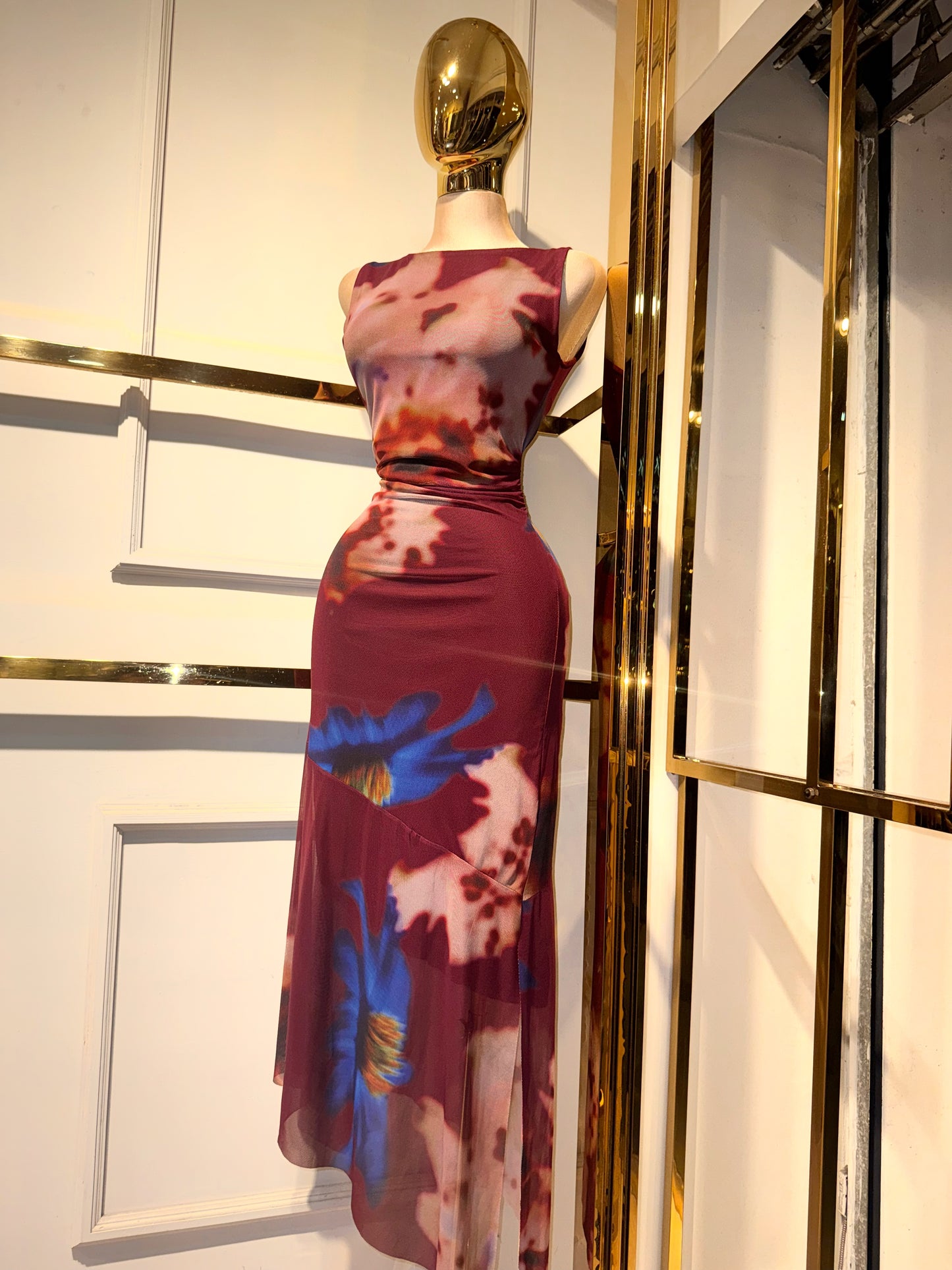 VESTIDO MIDI SIENNA VINO