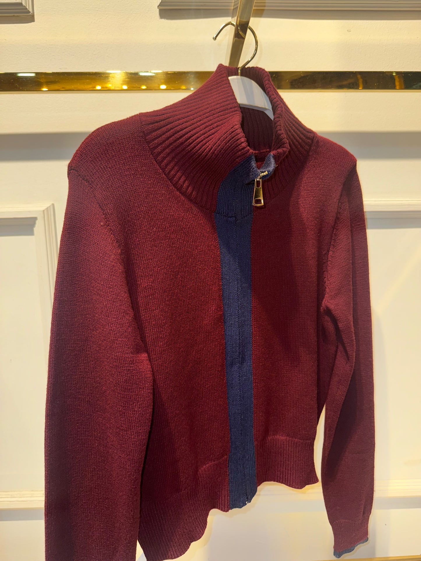 SUÉTER BRIA VINO/AZUL