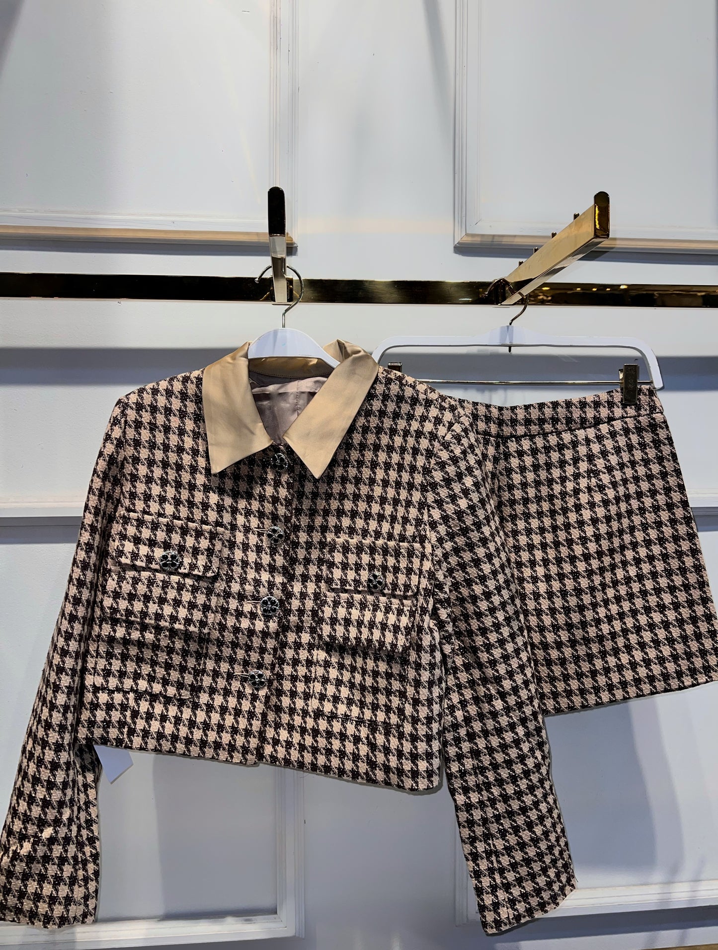 SET TWEED SELENE CAFE