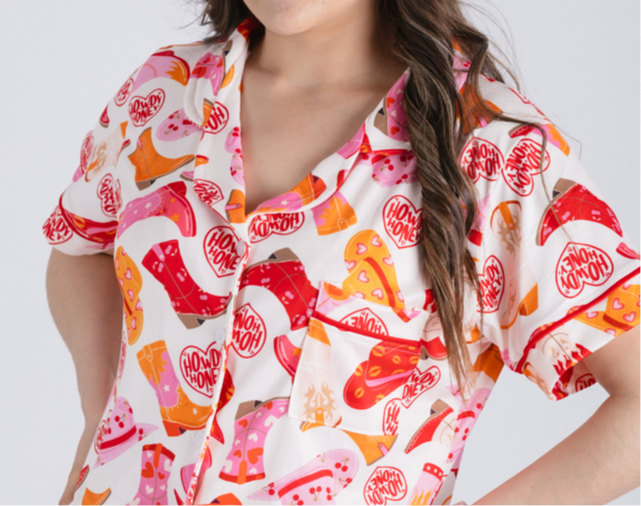 PIJAMA SHORT WEST 🏜️ROSA