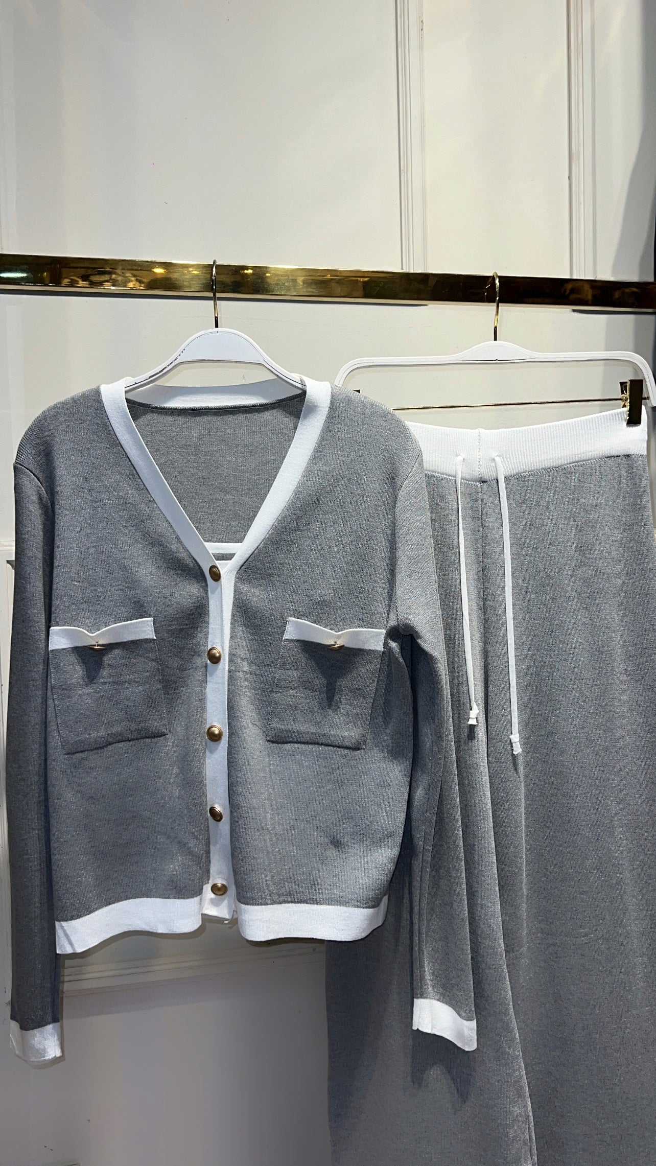 SET PUNTO 3 PIEZAS GRIS