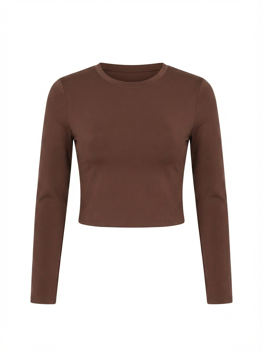 BLUSA SOFT MANGA LARGA NUDE