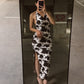 VESTIDO COW CAFE
