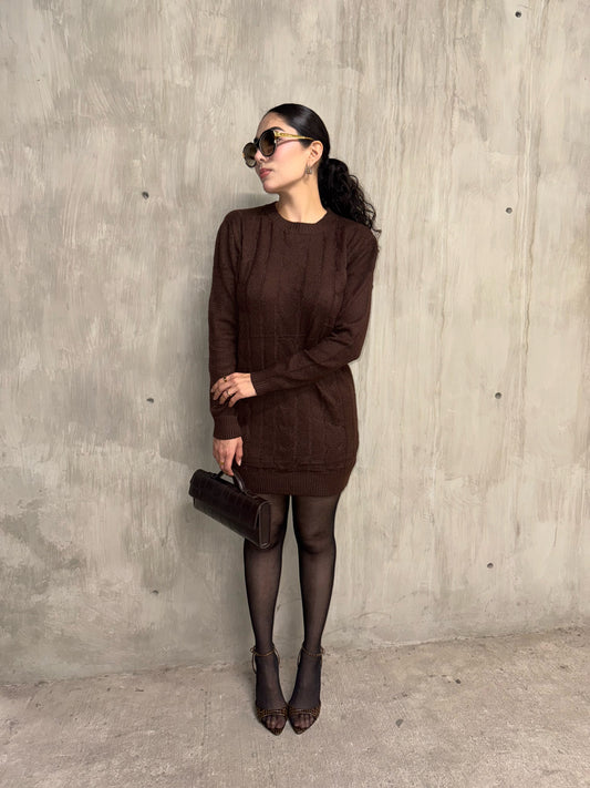 VESTIDO COZY CAFÉ
