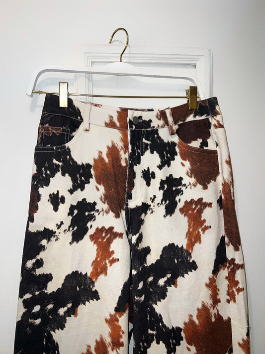 JEANS COW PRINT MULTI
