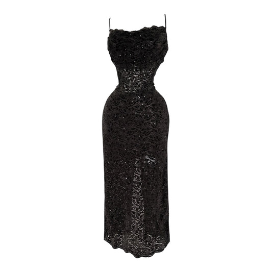 VESTIDO SASHA SPARKLE TIRANTE