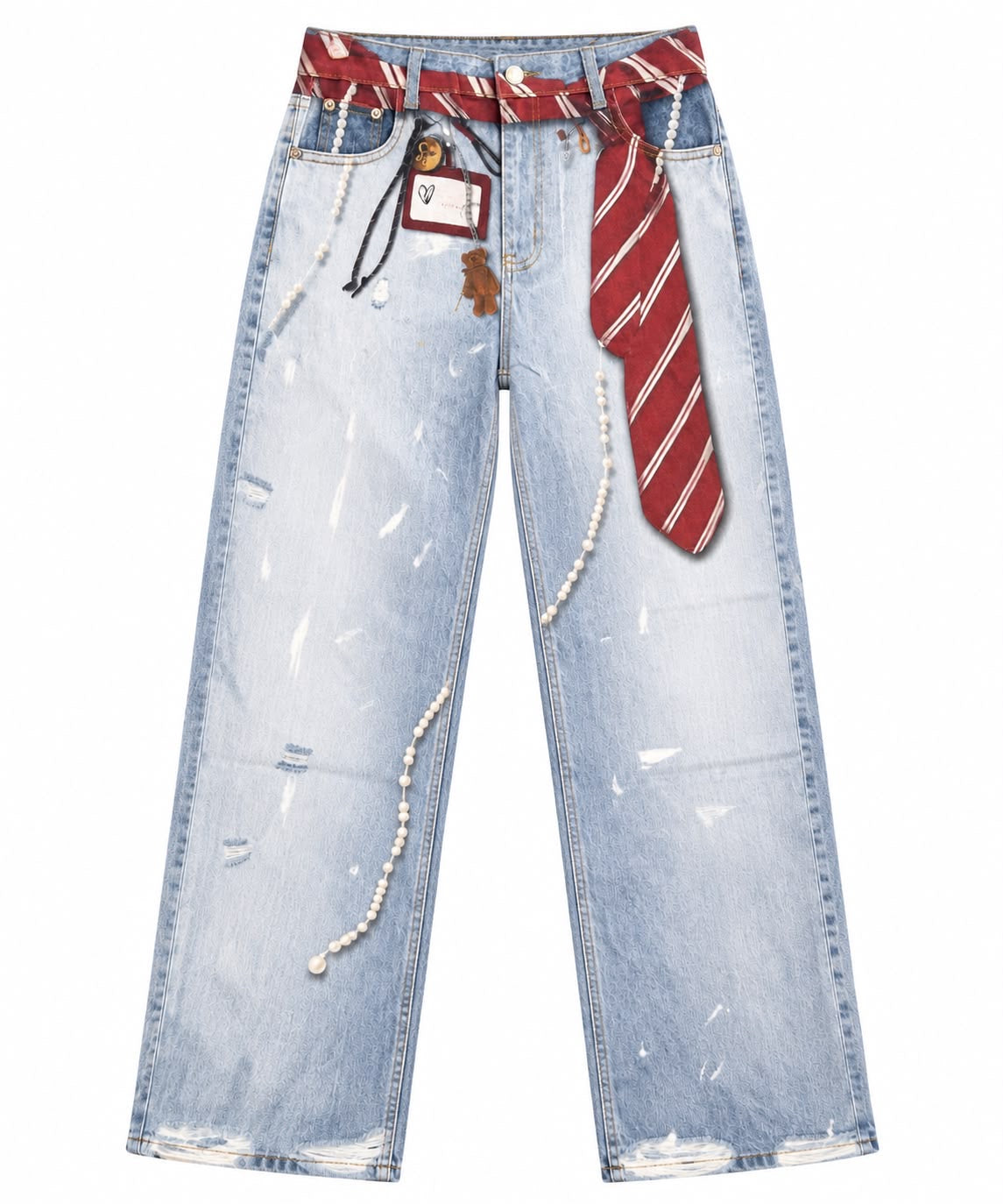 JEANS TIE DENIM CLARO