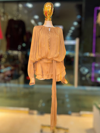 VESTIDO PETAL MOKA