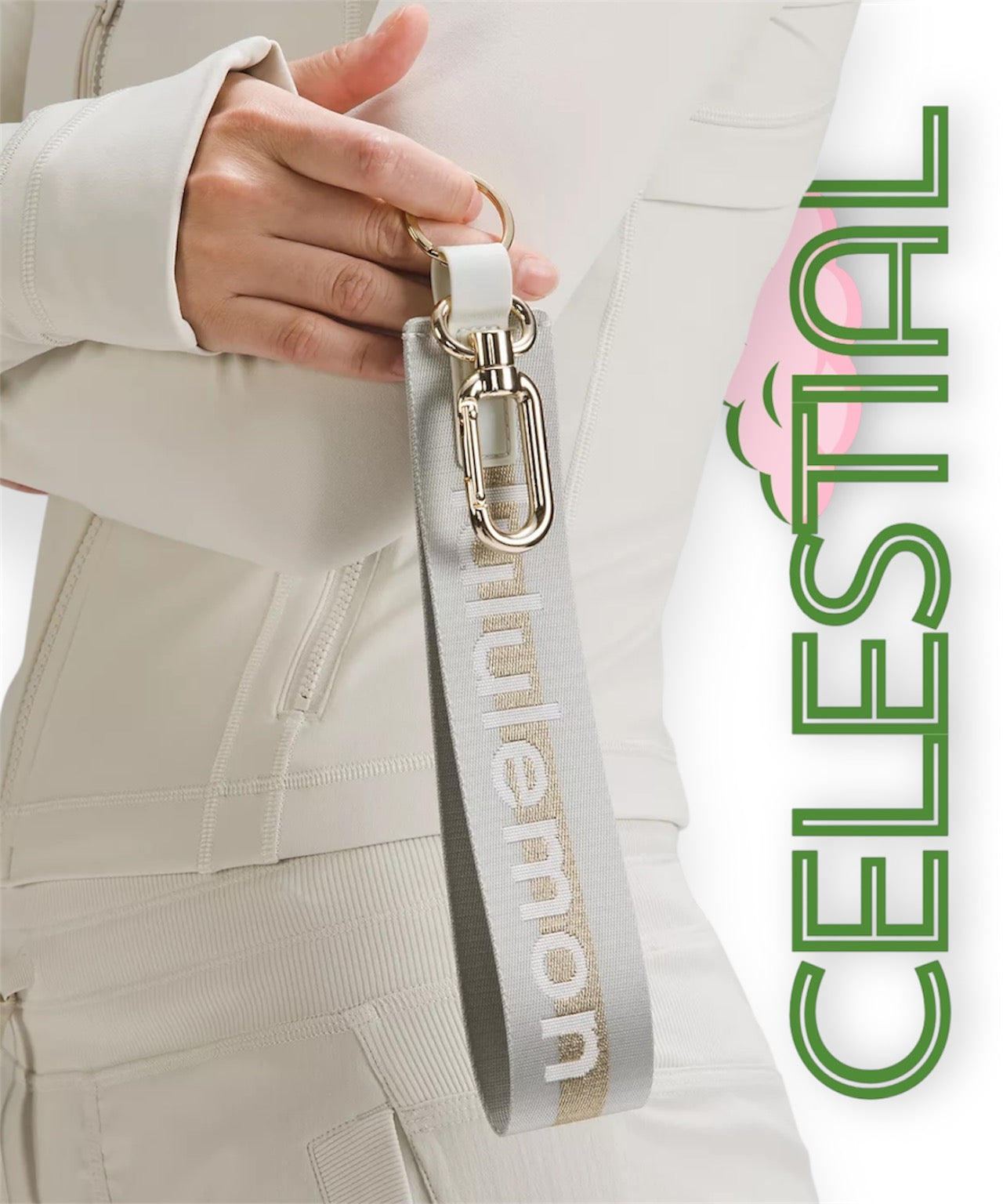 NEVER LOST KEYCHAIN ROSA