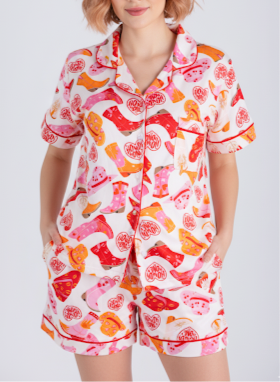 PIJAMA SHORT WEST 🏜️ROSA