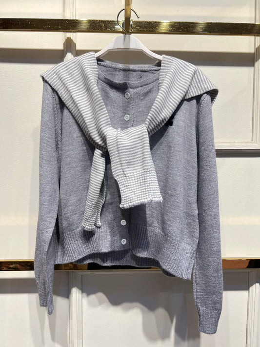 SUÉTER MARGARET GRIS