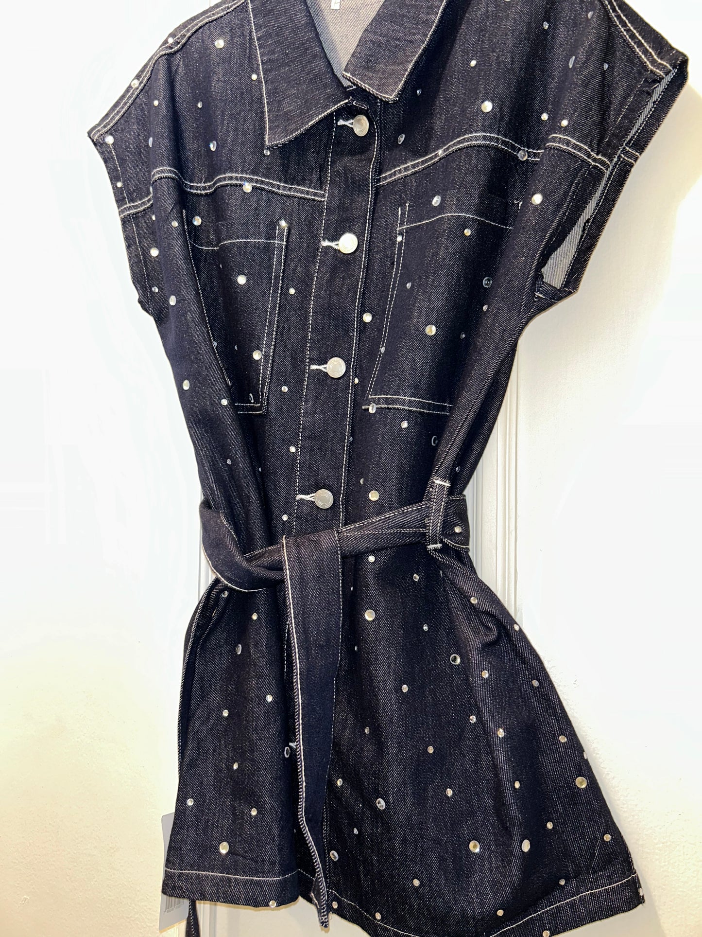 VESTIDO DENIM STONES