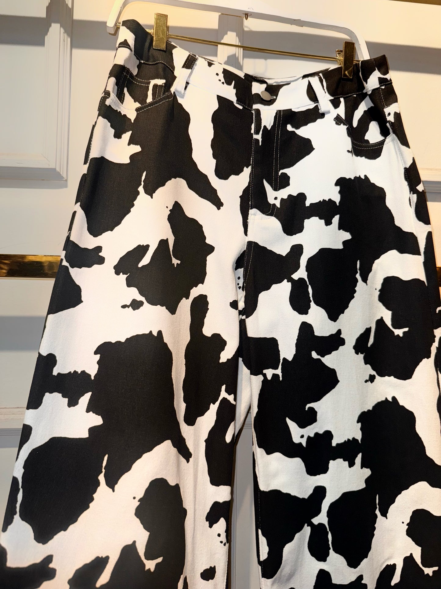 JEANS COW PRINT NEGRO