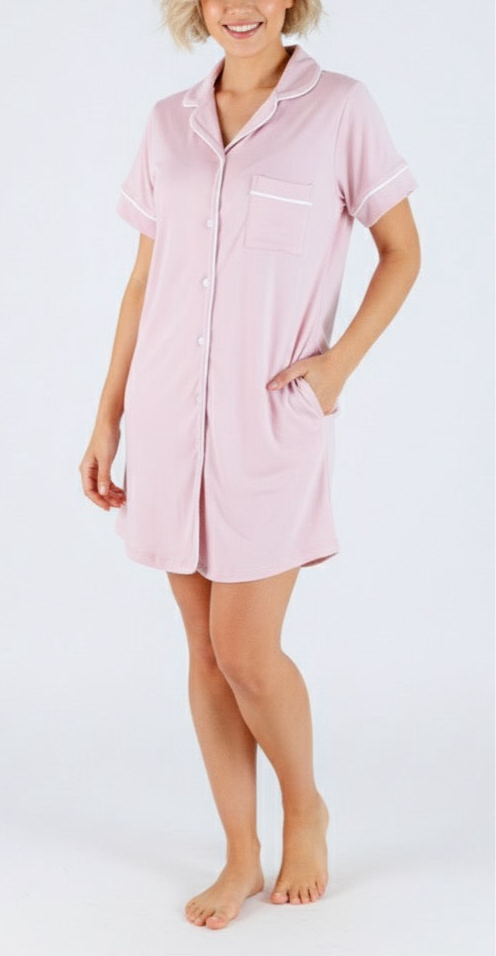 PIJAMA VESTIDO TOTAL ROSA