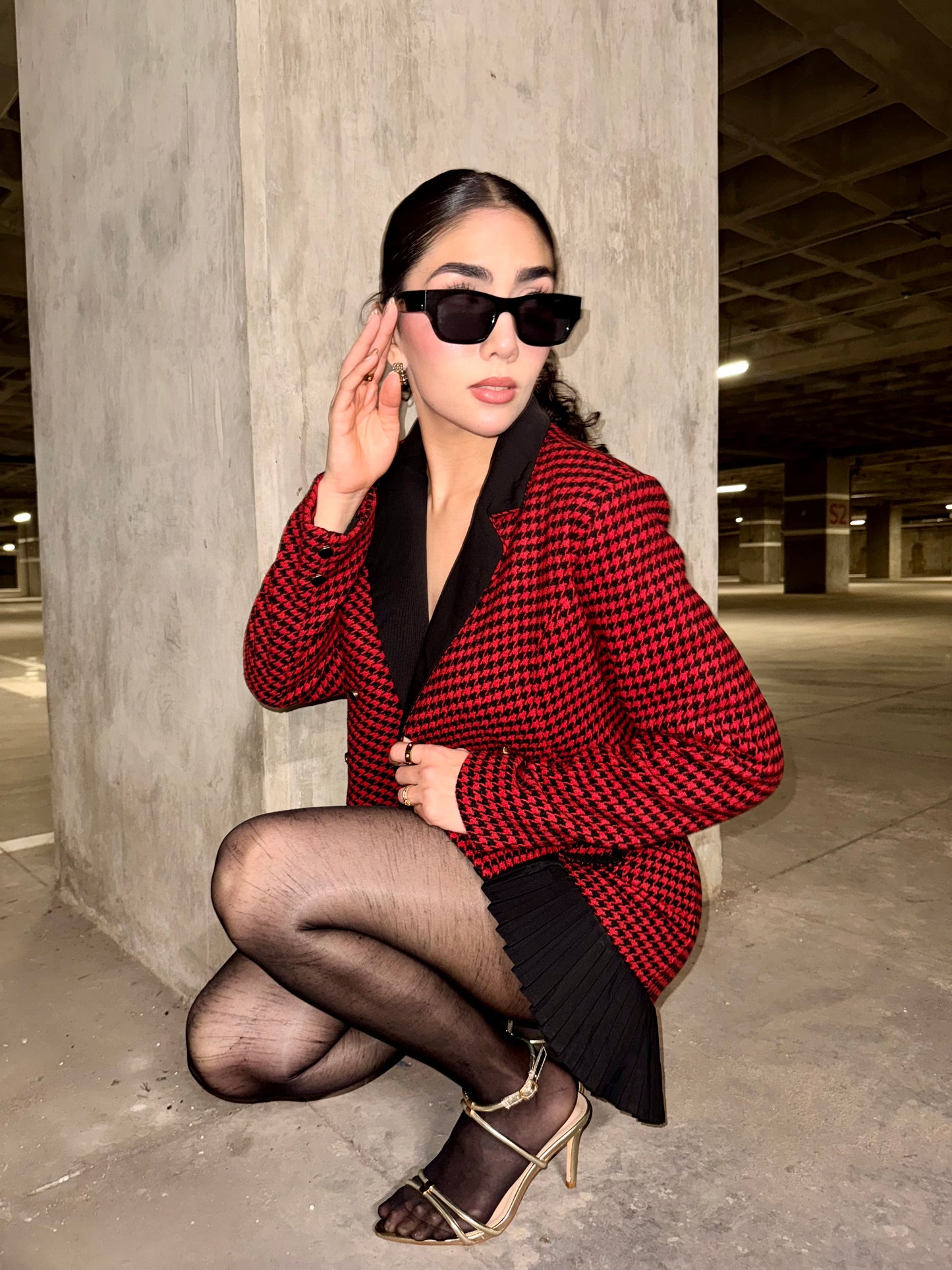 SET STEF HOUNDSTOOTH