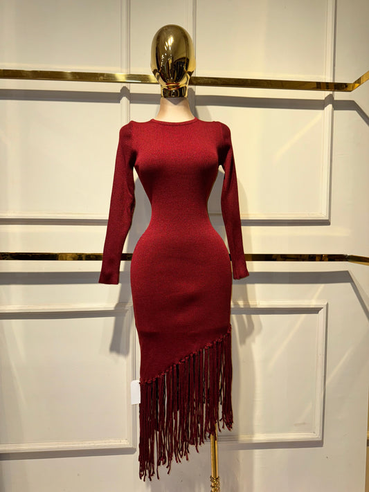 VESTIDO MIRABELA VINO