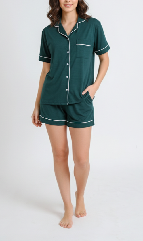 PIJAMA SHORT TOTAL VERDE