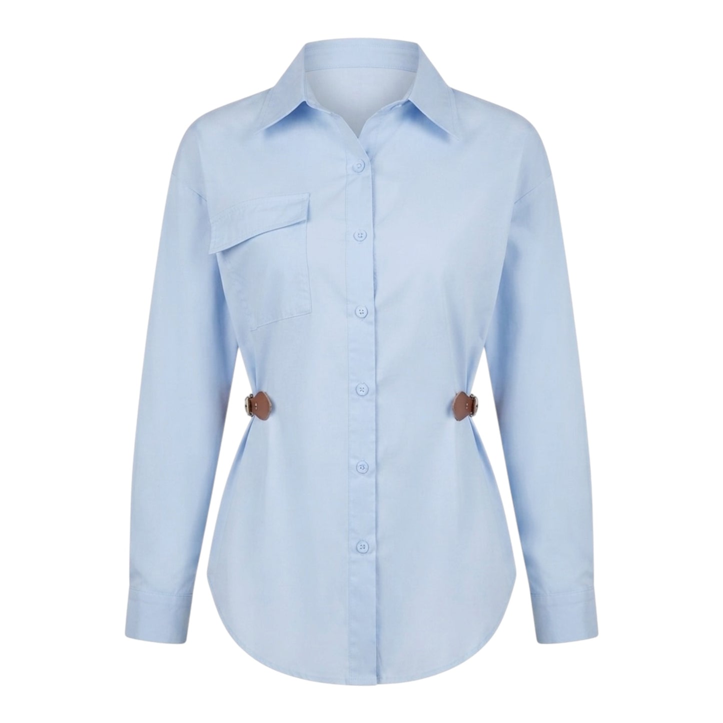 BLUSA CAMISERA WEST BEIGE