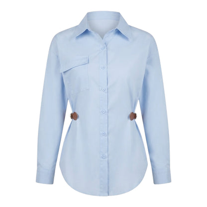 BLUSA CAMISERA WEST BEIGE