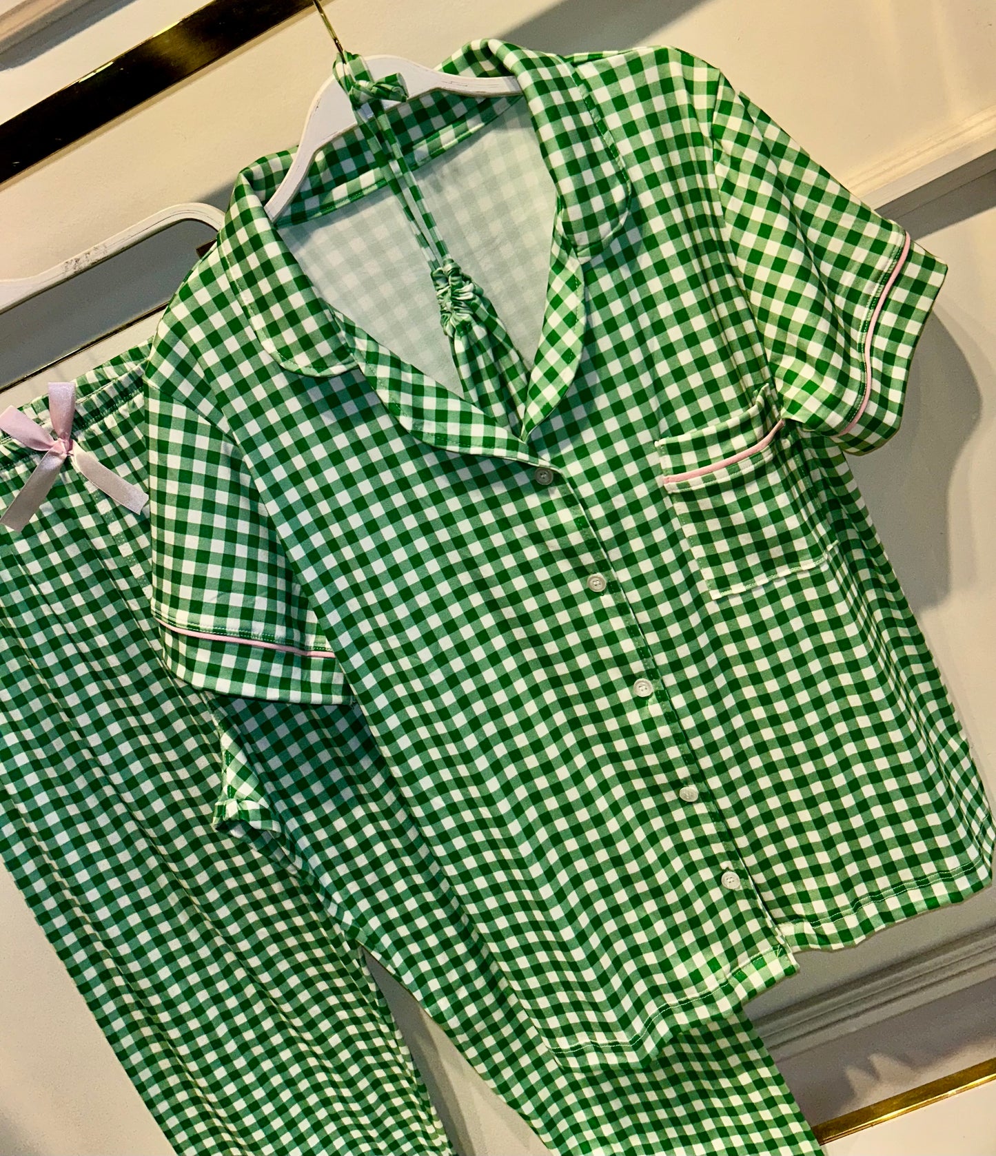 PIJAMA CUADROS VICHY PANTALÓN