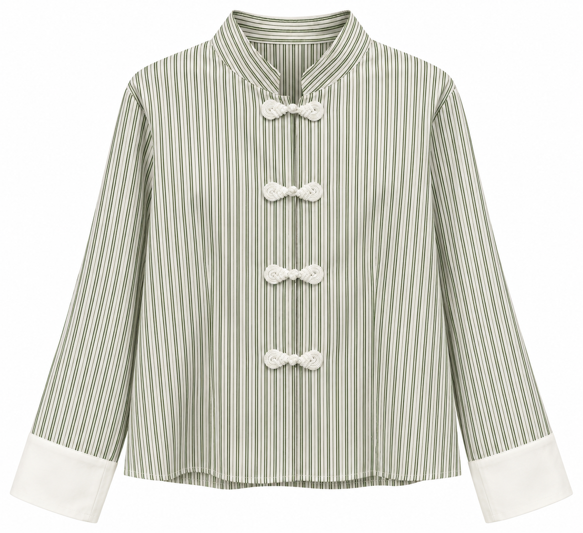 BLUSA TAYLOR LINEAS VERDE