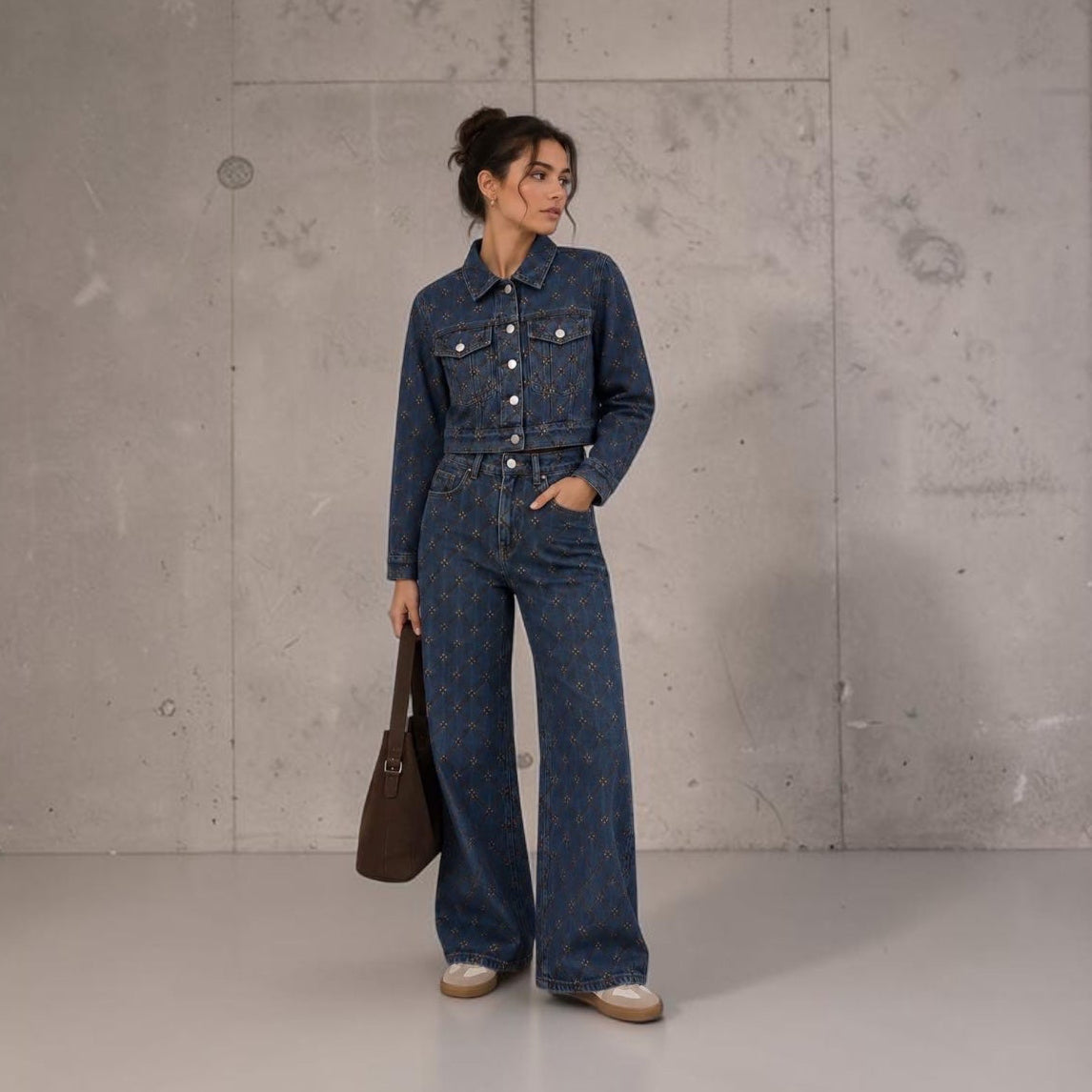 SET DENIM LUISA AZUL MEDIO