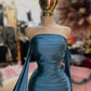 VESTIDO ROMY MIDI OFF THE SHOULDER STONES