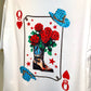 PLAYERA CARTA VAQUERA FLORES