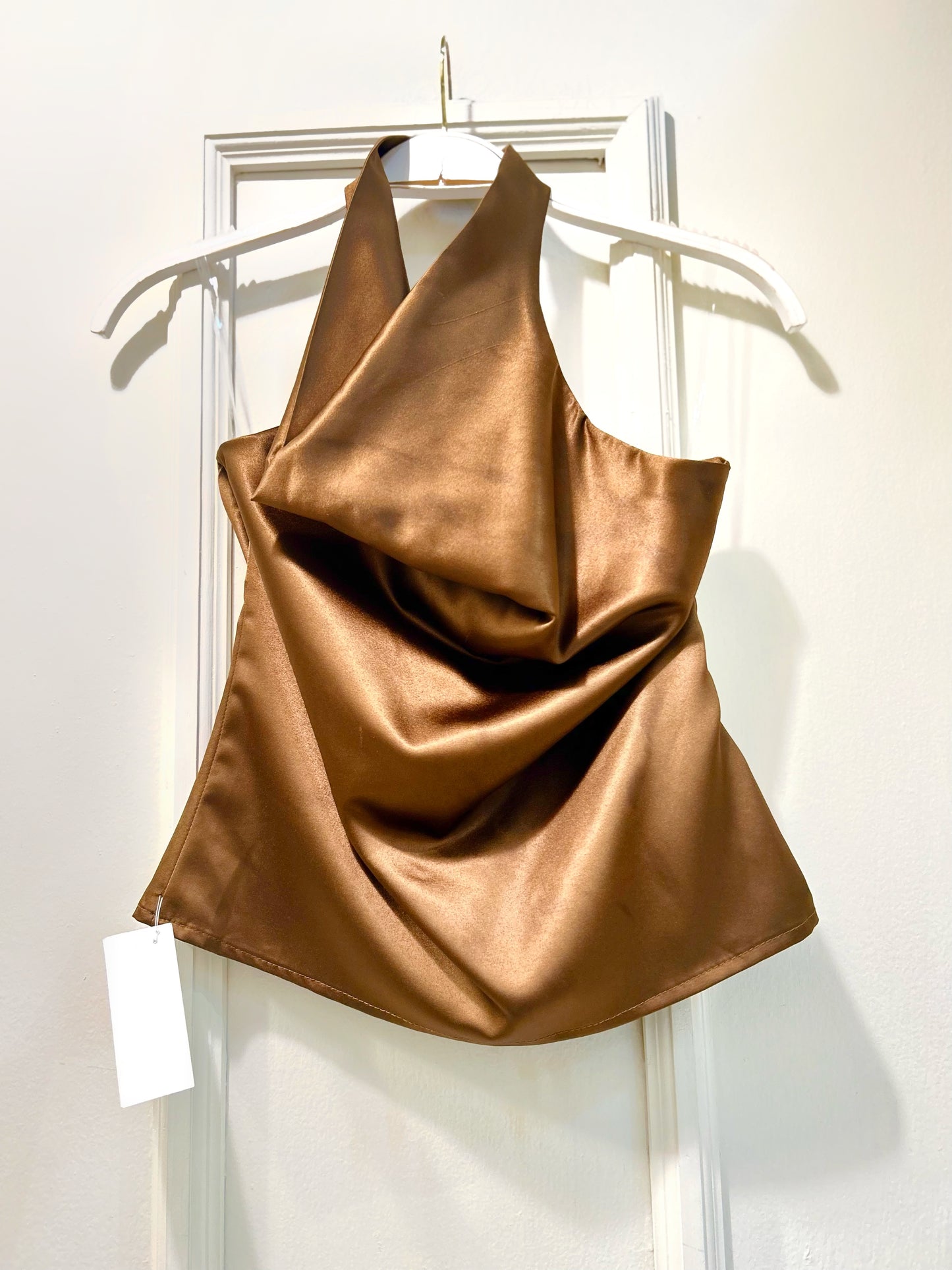 BLUSA HALTER SATIN