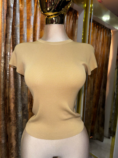 BLUSA BASIC PUNTO SIN MANGA