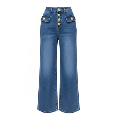JEANS DINASTY BOTON DORADO